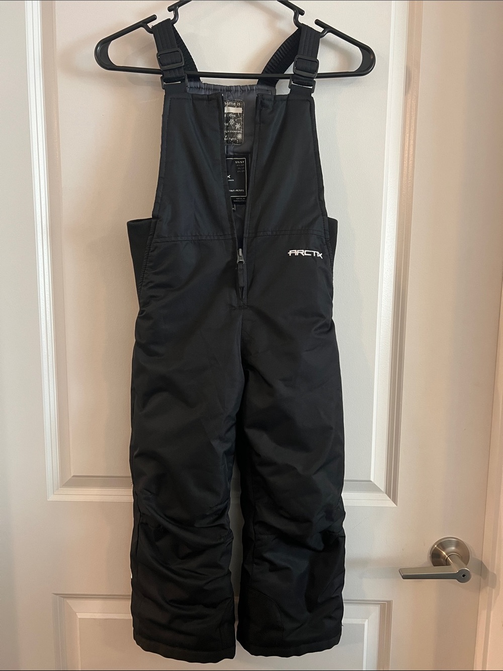 Arctix Kids Black Insulated Snow Overalls